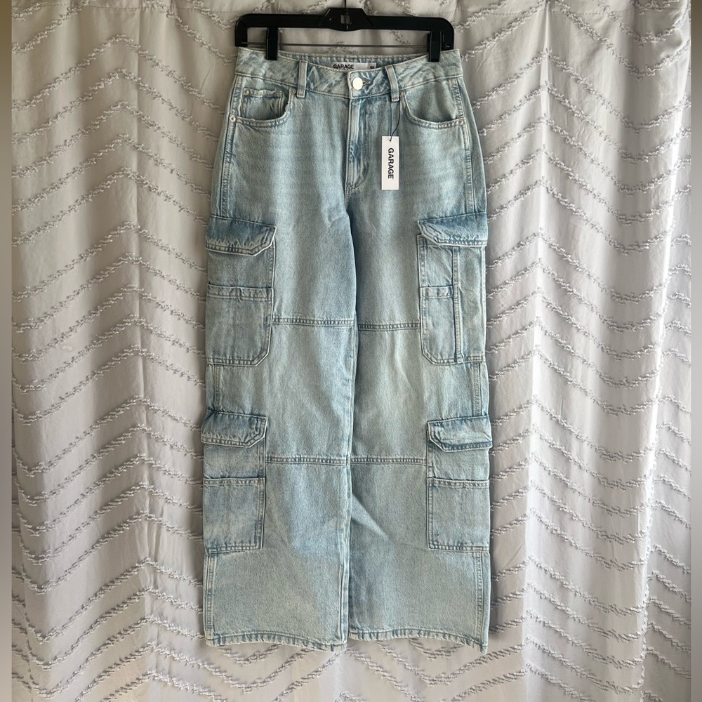 NEW with tags! Garage Light Blue Cargo Jeans